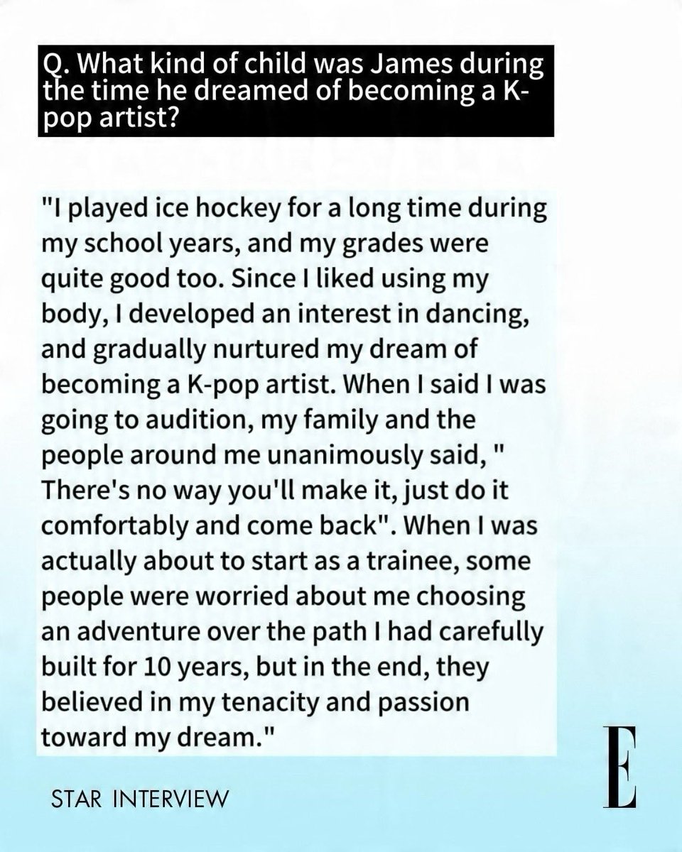 jjamshiman's tweet photo. knowing this part of his story now, i can't imagine how hard it must've been for james to not just give in to the pressure of going home after his first company didn't work out.

his family prolly thought he'd just have a bit of fun then come straight home but look at him now 🥹 https://t.co/KHAgmU7xku