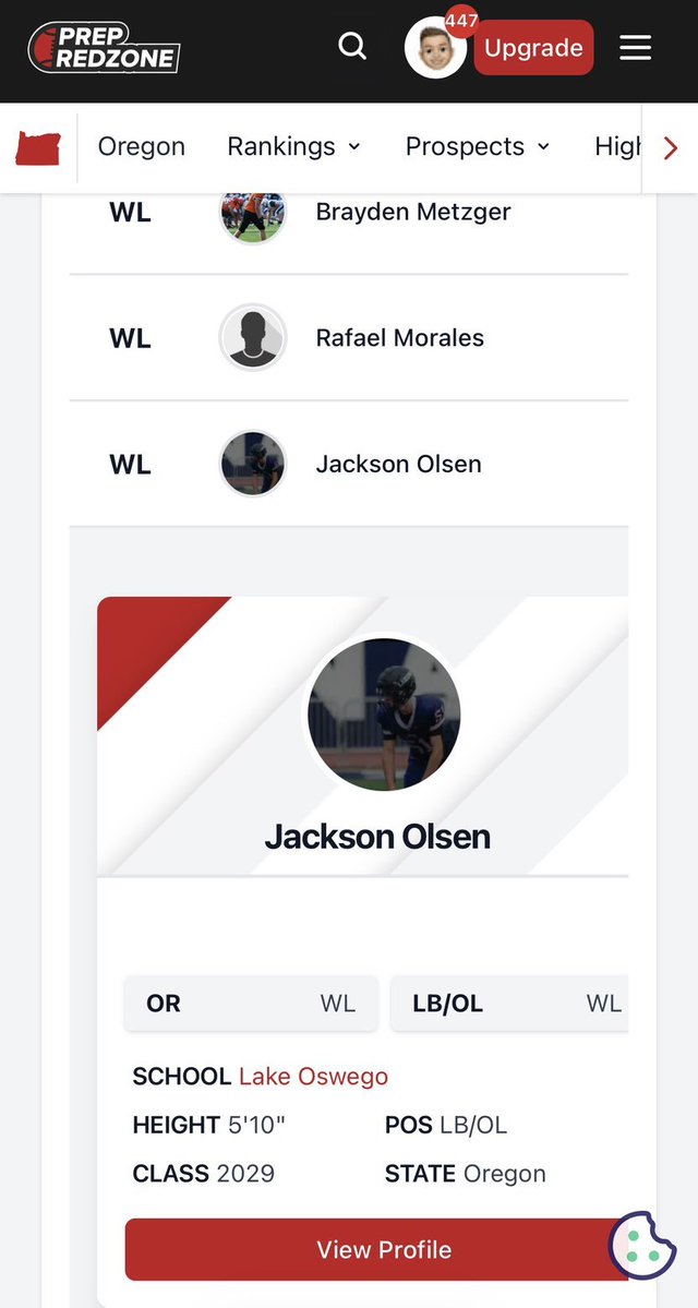 JaxDLOlsen's tweet photo. Blessed to be even included/thought of. The show just now starting. Thanks. @PrepRedzoneOR
@LOLakersFB https://t.co/QSWvoO18R9