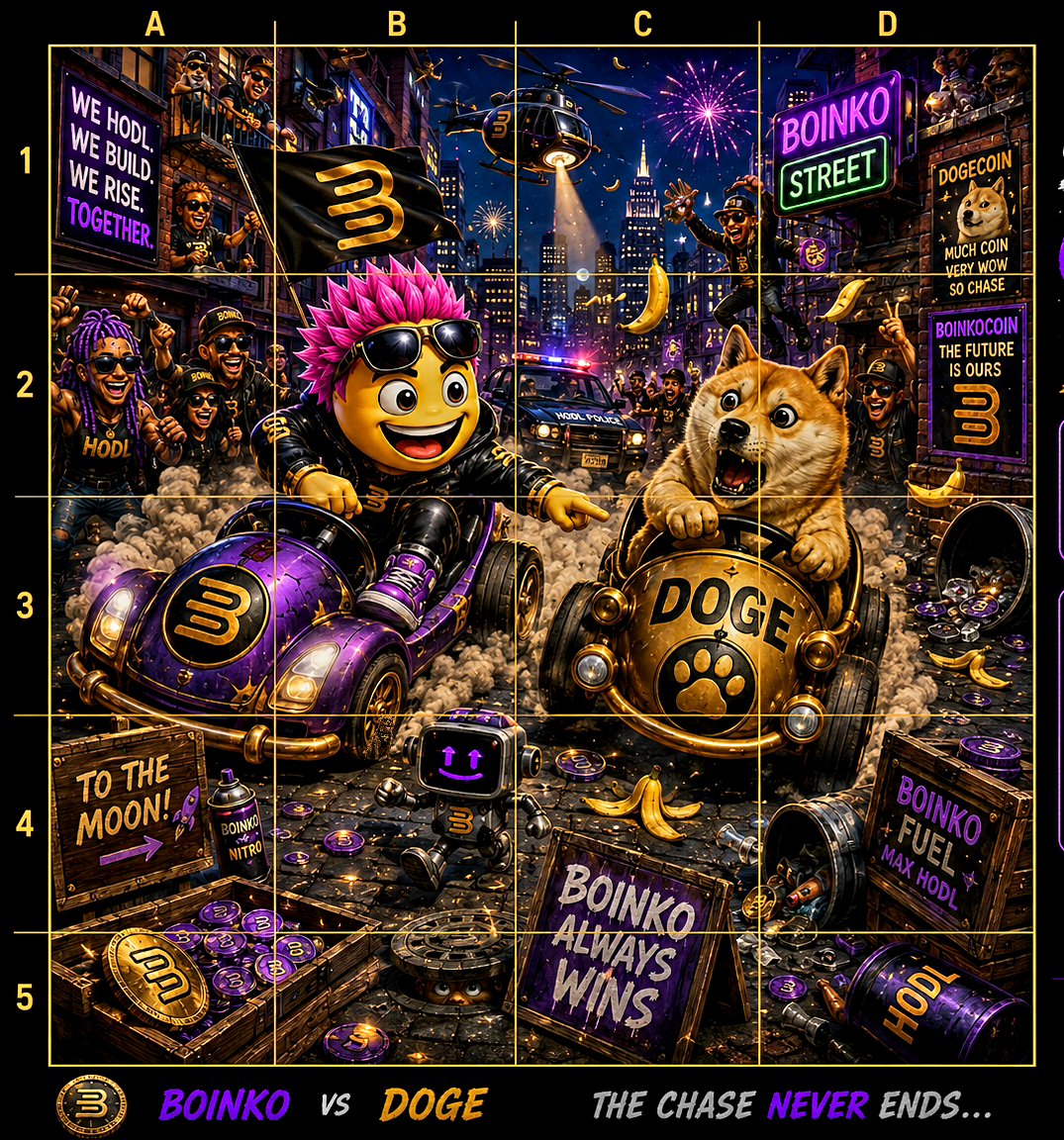 BoinkoCoin's tweet photo. BoinkoCoin will eventually evolve into a crypto brand and streetwear label. So we need an extreme eye for detail 👁 

Hence Spot Crew Dog comp. However, not 1 person spotted him so...

First person to name square and post screen shot wins 200,002 

He has shades on 😎 

Look 🧐 https://t.co/4IDswjPsTE