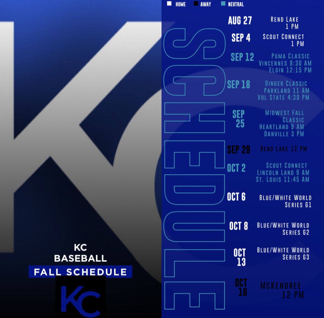 KC_BlueDevils's tweet photo. 2026 Fall Schedule! https://t.co/AMku9tjKHv