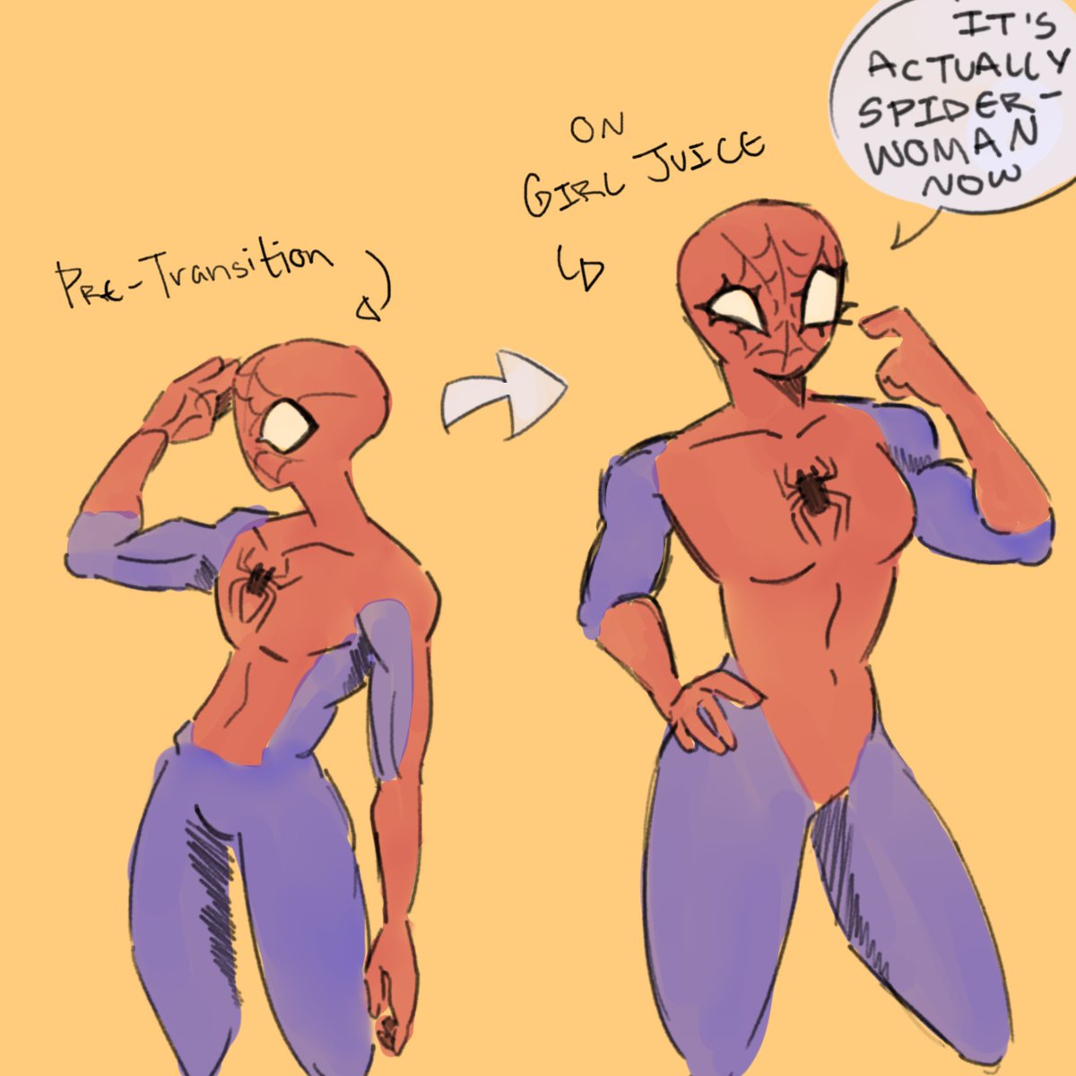 corpsesdonttry's tweet photo. Love that we all agree that Petra Parker is a big buff woman 

#spidermaam https://t.co/UA27DFgqgh