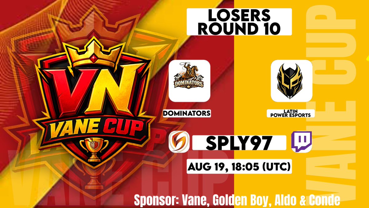 sply97's tweet photo. 🔴 ESTAMOS EN DIRECTO
 
😄 Cambio de planes, traemos guerra con hispanos

🏆 Vane Cup - Ronda 10 LB

⚔️ Latin Power 🆚 Dominators

💪 Os espero junto a sorteo de paisaje fantasmal!

Twitch &amp; Youtube: Sply97 https://t.co/LhtkXU2wwL