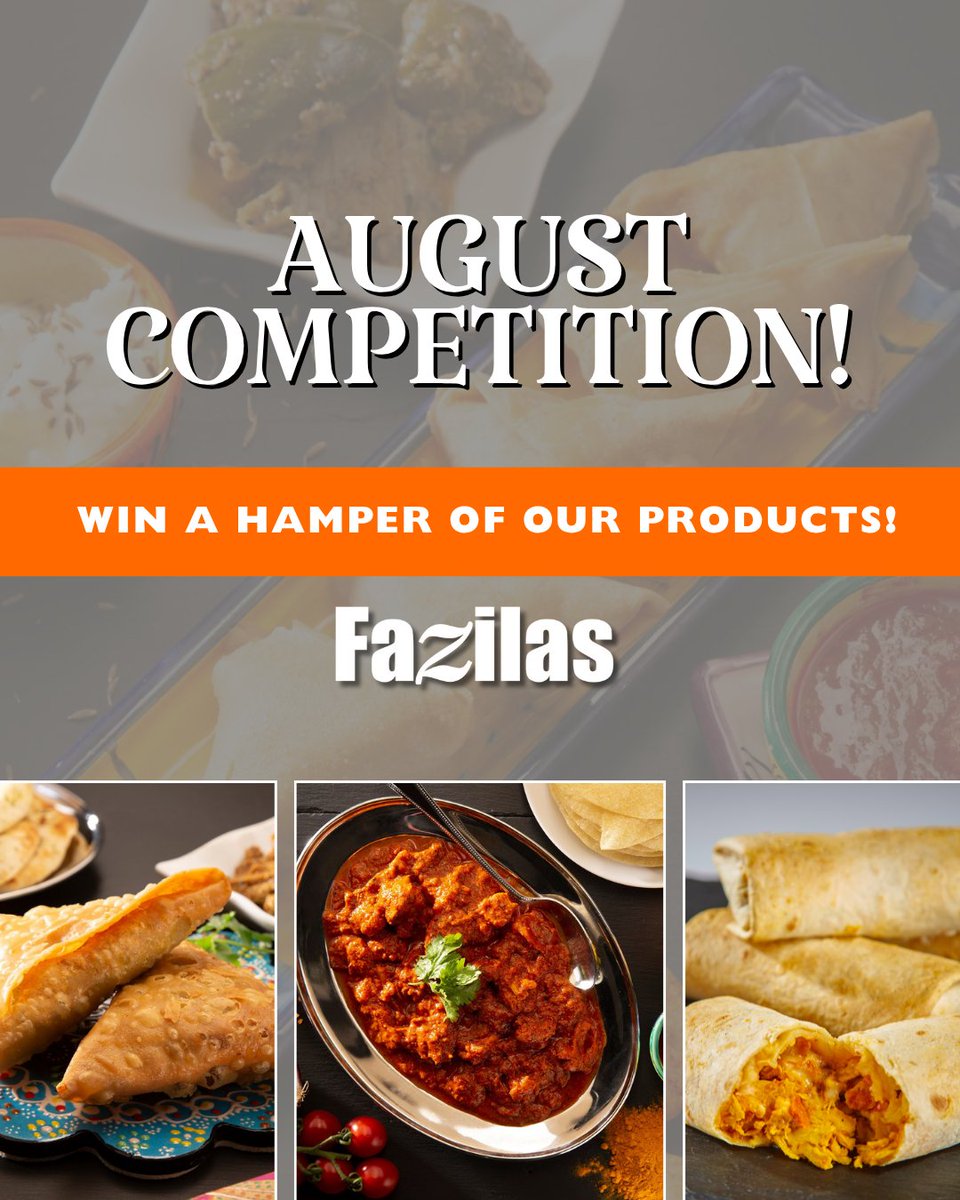 FazilaFoods's tweet photo. 💥 We’re giving you the chance to win a hamper of our products this August! 💥

For the chance to #win, just let us know who you would share the prize with 😉

(#Competition ends on Monday 31st August at 10pm, one winner picked from across our social media channels). https://t.co/AtTSqu9qY0