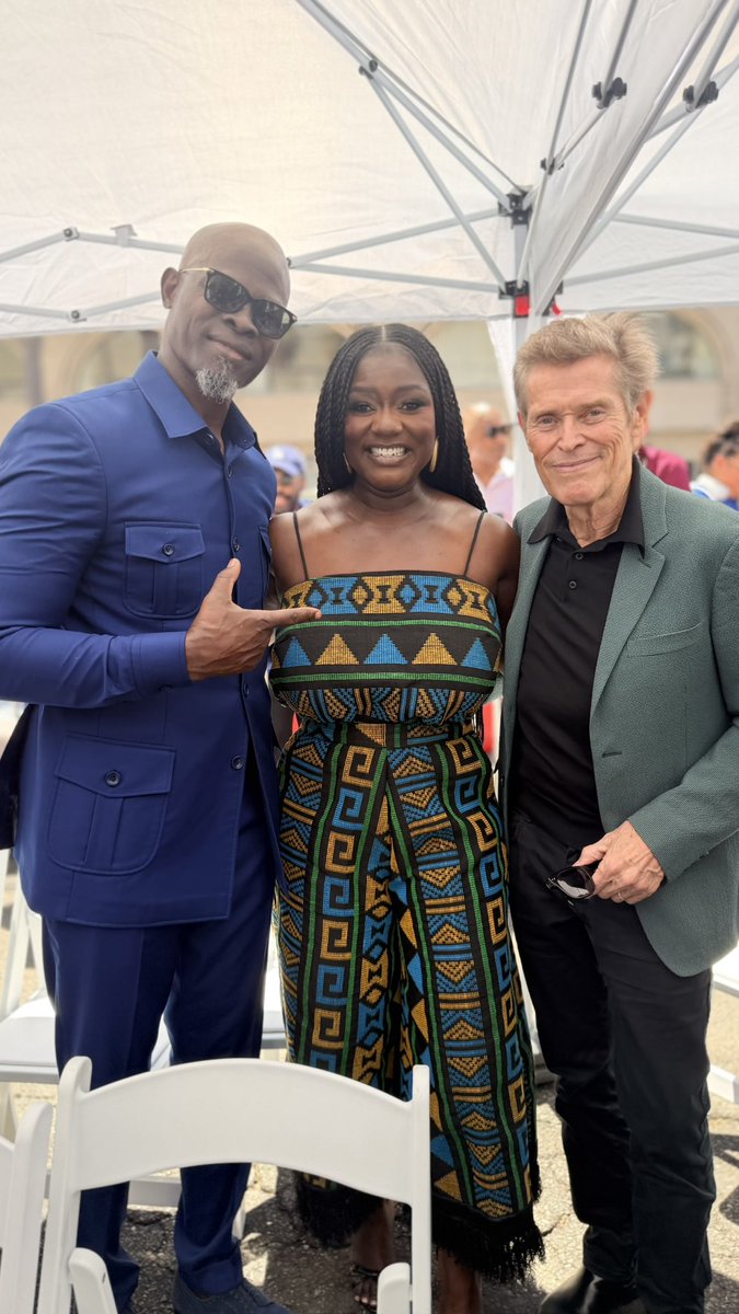 Dentaa_show's tweet photo. Yesterday was unforgettable as we witnessed history being made @angeliquekidjo became the first Black African artist to receive a star on the Hollywood Walk of Fame. 

Four decades of sheer talent, purpose and global impact. It was beautiful to celebrate her alongside H.E. Agniola Anne-Sophie Ahouanmenou, @djimon_hounsou , @thefolake  @harveymasonjr , @panosapanay  @adekunlegold  @YassineLatoundji @shirazee @VirginieBesson and @willemdafoe to name a few.

At the reception @guba_enterprise  and @mazdadenon  had the honour of presenting Angélique with a Congressional Recognition on behalf of Congressman Christian D. Menefee, celebrating her artistic excellence, cultural influence and humanitarian service.

Congratulations, Mama Africa. Your star will shine forever. 🌍

Outfit: @zephansandco
Photo: @apmworldmag
MUA: @tyshalamakeup 
Stylist @da_therapizt 
Braids @sireen_hair 

#AngeliqueKidjo #HollywoodWalkOfFame #AfricanExcellence #BlackHistory #GUBA