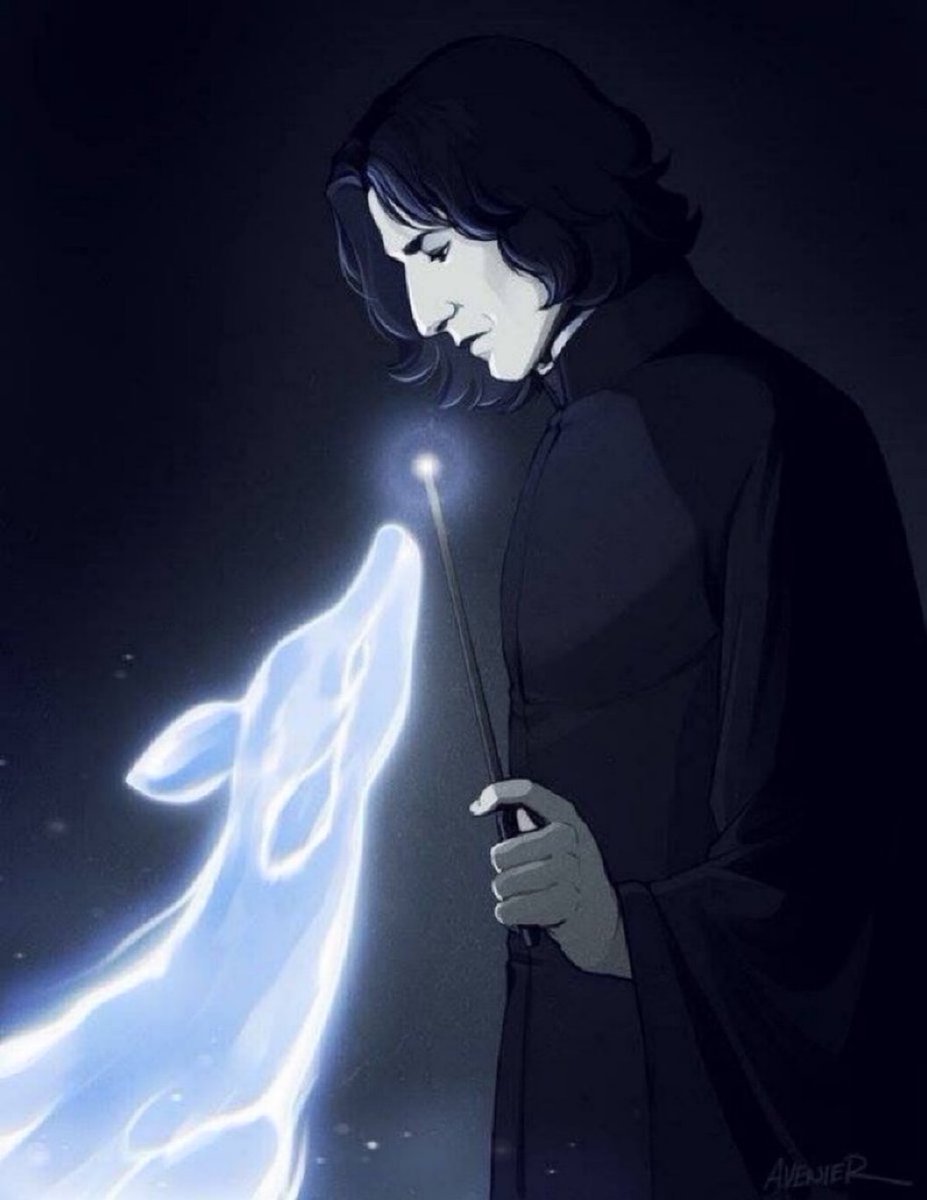 TheDailyHPotter's tweet photo. Snape's Patronus 🩵 https://t.co/FCoD2QzIHR