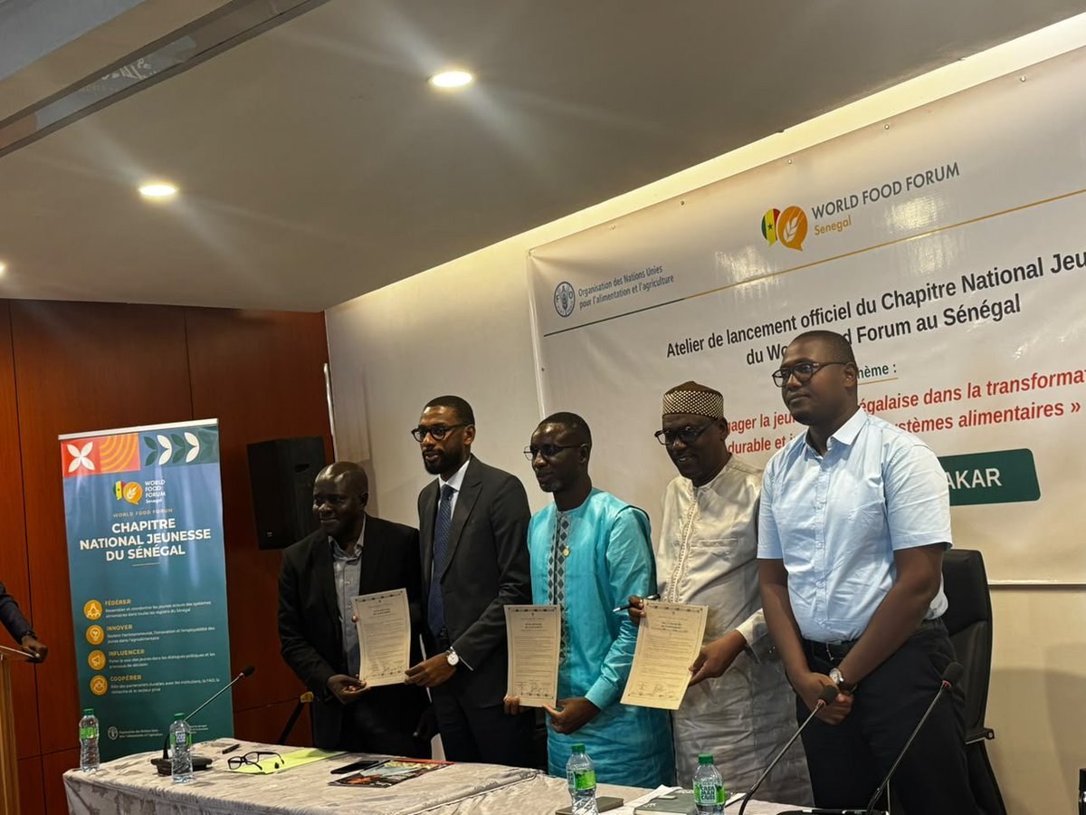 A3cSenegal's tweet photo. 🇸🇳 A3C rejoint le Chapitre National Jeunesse du World Food Forum Sénégal !

Une belle reconnaissance de nos actions en Casamance pour le climat, l’agroécologie, la pêche durable et la biodiversité. 🌱🌊

Ensemble, faisons de la jeunesse une force pour un Sénégal durable ! https://t.co/0IlIj7MEt0