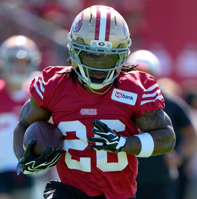 49ersSportsTalk's tweet photo. Which player are you excited to watch in Pre-Season Week 2 for the #49ers?

I’ll Start: RB Kaelon Black 👀 https://t.co/gPOsxFXIZL