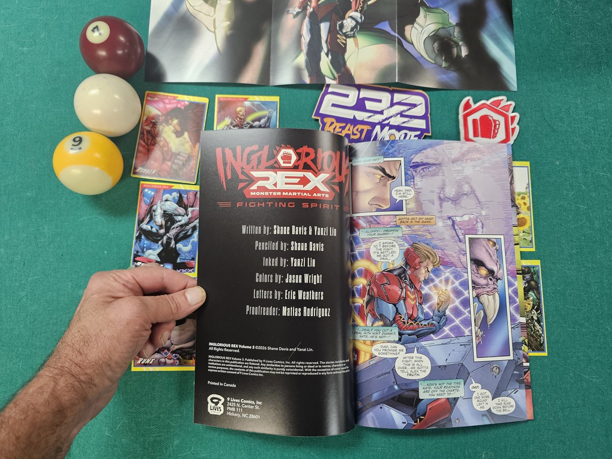 Septdenov_7of9's tweet photo. Inglorious Rex 3 has arrived! Thank you @linyanzi and @shanedavisart 
#ComicsGateIsAHoot #BackMeBro https://t.co/mut5WyTsin