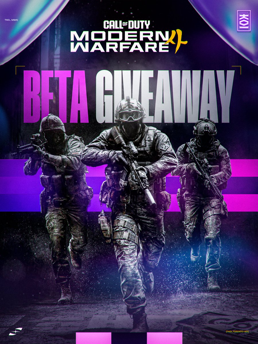 TorontoKOI's tweet photo. WHO NEEDS A BETA CODE FOR MW4 🤔

✅ Follow @TorontoKOI 
💜 Like and RT this post 
👥 Tag 2 friends 

Winners will be selected tomorrow 🫡

#TKOIWIN | #MW4 https://t.co/oxwGIGGsKu