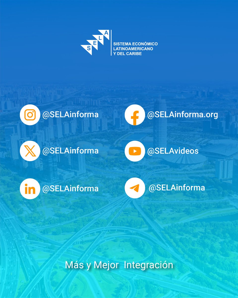 SELAInforma's tweet photo. 🚨 En el marco del III Foro de Desarrollo de América Latina y el Caribe con China: Conectividad económica y comercial para una cooperación reforzada y una prosperidad social compartida, el Secretario Permanente del #SELA, Embajador Lesly David, anunció la realización de la I Conferencia Regional sobre Terremotos y Comunidades Resilientes: Cooperación regional para la recuperación integral y el desarrollo sostenible de América Latina y el Caribe, el próximo mes de febrero 2027 en Caracas, Venezuela.

🎯 La Conferencia, organizada en alianza con CAF -banco de desarrollo de América Latina y el Caribe-  promoverá un espacio regional de diálogo e intercambio de experiencias para fortalecer la cooperación entre los Estados Miembros del #SELA y actores regionales e internacionales, así como impulsar políticas, estrategias e iniciativas de prevención, preparación, respuesta, recuperación integral y reconstrucción resiliente frente a terremotos y otros desastres.

📍 En el contexto de los recientes eventos sísmicos registrados en #Venezuela y #Colombia, la Conferencia permitirá analizar buenas prácticas en materia de Gestión Integral del Riesgo de Desastres y avanzar en la definición de una Hoja de Ruta Regional que fortalezca la cooperación para la prevención, mitigación y respuesta ante estos eventos.

🔹 ¡Más y Mejor Integración!

#SELA #AméricaLatinaYElCaribe #CooperaciónRegional #GestiónDelRiesgo #Resiliencia

@CancilleriaCol 🇨🇴 @CancilleriaPeru 🇵🇪 @SRE_mx 🇲🇽 @CancilleriaUy 🇺🇾 @CancilleriaHN 🇭🇳 @CubaMINREX 🇨🇺 @Cancilleria_ve 🇻🇪@MRE_Bolivia 🇧🇴 @ColombiaEmbVzla 🇨🇴 @EmbBarVen 🇧🇧 @MREParaguay 🇵🇾 @CancilleriaEc 🇪🇨 @CancilleriaPma 🇵🇦 @MIREXRD 🇩🇴 @Cancilleria_Ar 🇦🇷 @cancilleriasv 🇸🇻 @CancilleriaP @MinRexNicaragua 🇳🇮 @Minrel_Chile 🇨🇱 @ItamaratyGovbr 🇧🇷 @MOFAbahamas 🇧🇸 @MFABelize 🇧🇿 @mfaguyana 🇬🇾 @MOFAsur 🇸🇷 @mfcagovtt 🇹🇹; @comunidadandina @ALADI_SG @ACS_AEC @ALBATCP @sg_sica @CARICOMorg @A_delPacifico @mercosur @OLACDEORG @AgendaCAF @SP_SELAorg @cepal_onu @FAOAmericas