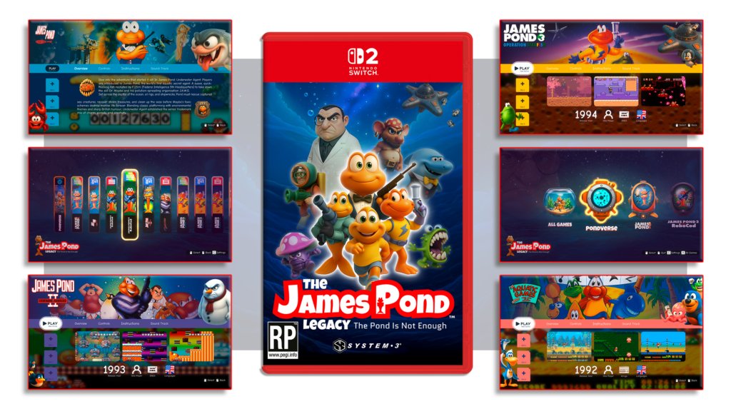 PhysicReleases's tweet photo. System 3 has revealed James Pond Legacy: The Pond Is Not Enough for Nintendo Switch 2, with pre-orders starting as early as next week.
https://t.co/AP5JyVqfKm

The first 1,000 copies are available at a special pre-order price of £59.99 (plus shipping).

Once the first 1,000 copies have sold, the price will rise to £69.99 (plus shipping) for the remainder of the limited run.

Inside the Limited Physical Collector’s Edition: 
- James Pond Legacy: The Pond Is Not Enough on a Nintendo Switch 2 game card
- Nintendo Switch 2 case with reversible heritage artwork
- Premium individually numbered collector’s slipcase
- Numbered certificate of authenticity
- Specially designed printed timeline charting more than 35 years of James Pond history
- Double-sided A3 James Pond poster
- Four collectible art cards, one representing each game
- Exclusive F.I.5.H. secret-agent identification card #NSW2News