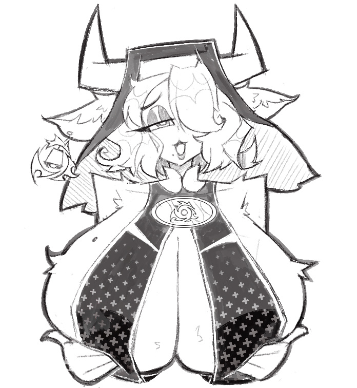 demonbloodpal's tweet photo. Cow Nun Cleric 🐮🔆⛪️
doodle bonus https://t.co/6ZAPkyTlkV