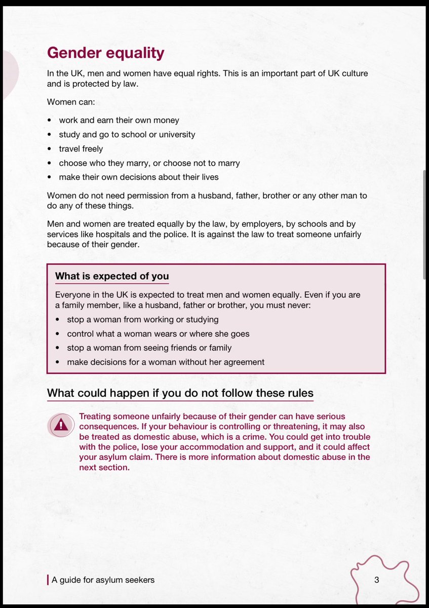 OorRoy's tweet photo. The 4 main pages of the 9 page pamphlet being handed out to asylum seekers upon their arrival into the UK. https://t.co/pSvDo2y8Vw