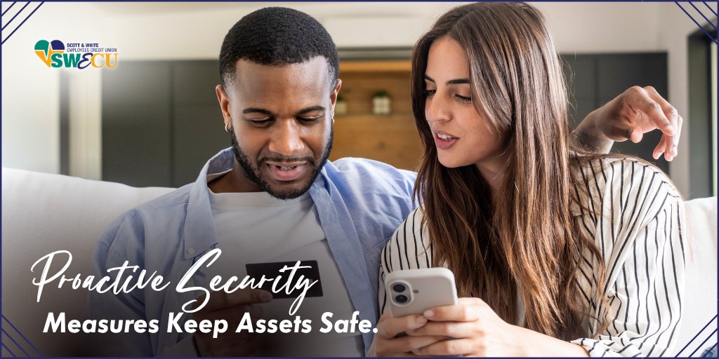 scottwhiteecu's tweet photo. Protect your assets! 🔒 Use our Mobile App to monitor transactions and enable real-time alerts to prevent fraud. 📱✨
Find out more: https://t.co/3w45Ksd5TF
#DigitalSecurity
#FraudPrevention
#TexasLife
#DiscoverTemple
#CentralTexas
#SavvyMoney https://t.co/5JkqOCmIUI