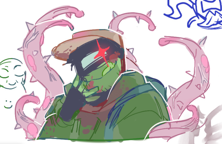Amonguys7's tweet photo. Some doodles of Impostor Purple and Green being auraful and evil

#amongus #amongusshow https://t.co/FHZUT08kze
