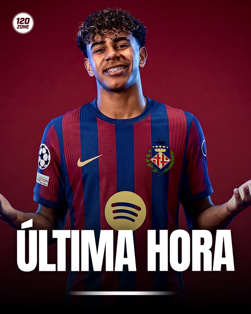120zone's tweet photo. 🚨💣 BOMBAZO: el Barça podría recuperar su PRIMER ESCUDO para la camiseta 2027/28.

Nike prepara una equipación con tonos blaugranas más oscuros y detalles amarillos. 🔵🔴🟡

Sería la primera vez que el escudo original aparece en la camiseta local del FC Barcelona.

✍️ Footy Headlines