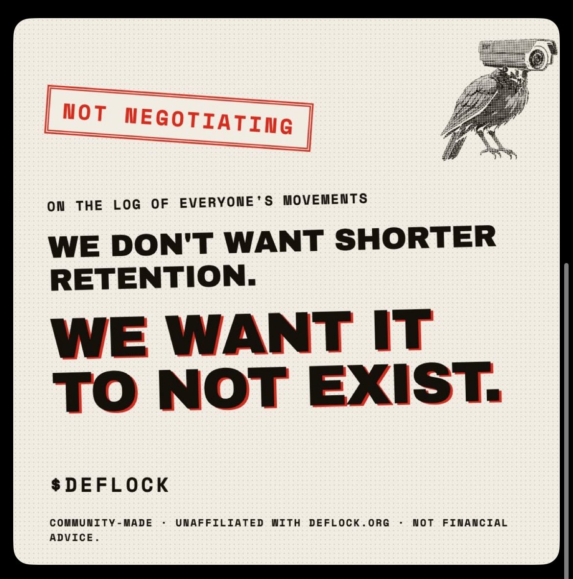 exitfiatcapital's tweet photo. @AgainstALPRs @JeremyKnows $DeFlock is helping #DeFlocking America https://t.co/JvPqmlzetS