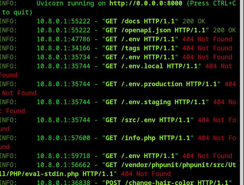 decko890's tweet photo. There are alot of malicious scripts probing my website. I looked at the traffic and it just bots trying to look for an open door. supposedly penetration defence researchers and a russian webcrawler. I put this micro server and they already found it! https://t.co/ykUT2ucQ7s