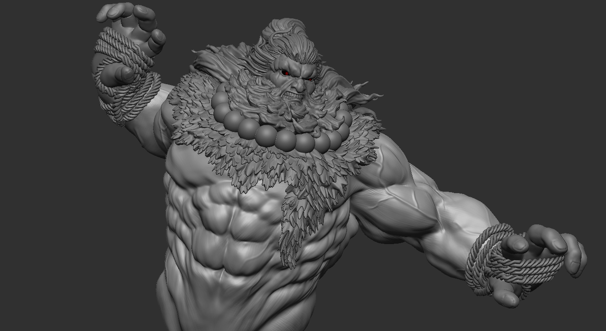 yattemi_1's tweet photo. 二作品目 豪鬼
＃Zbrush https://t.co/BMESLnEzTO