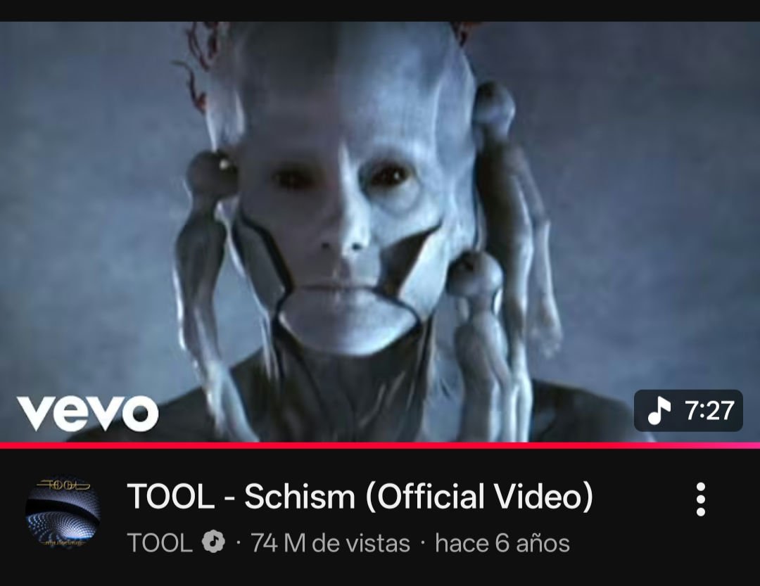 ooLASHoo's tweet photo. @soylavaneglez @MAXIMA1067FM El video de schism de Tool esta pasado de lanza, de los mejores que vi en Mtv 👌🏻 https://t.co/9VIWN6FueK