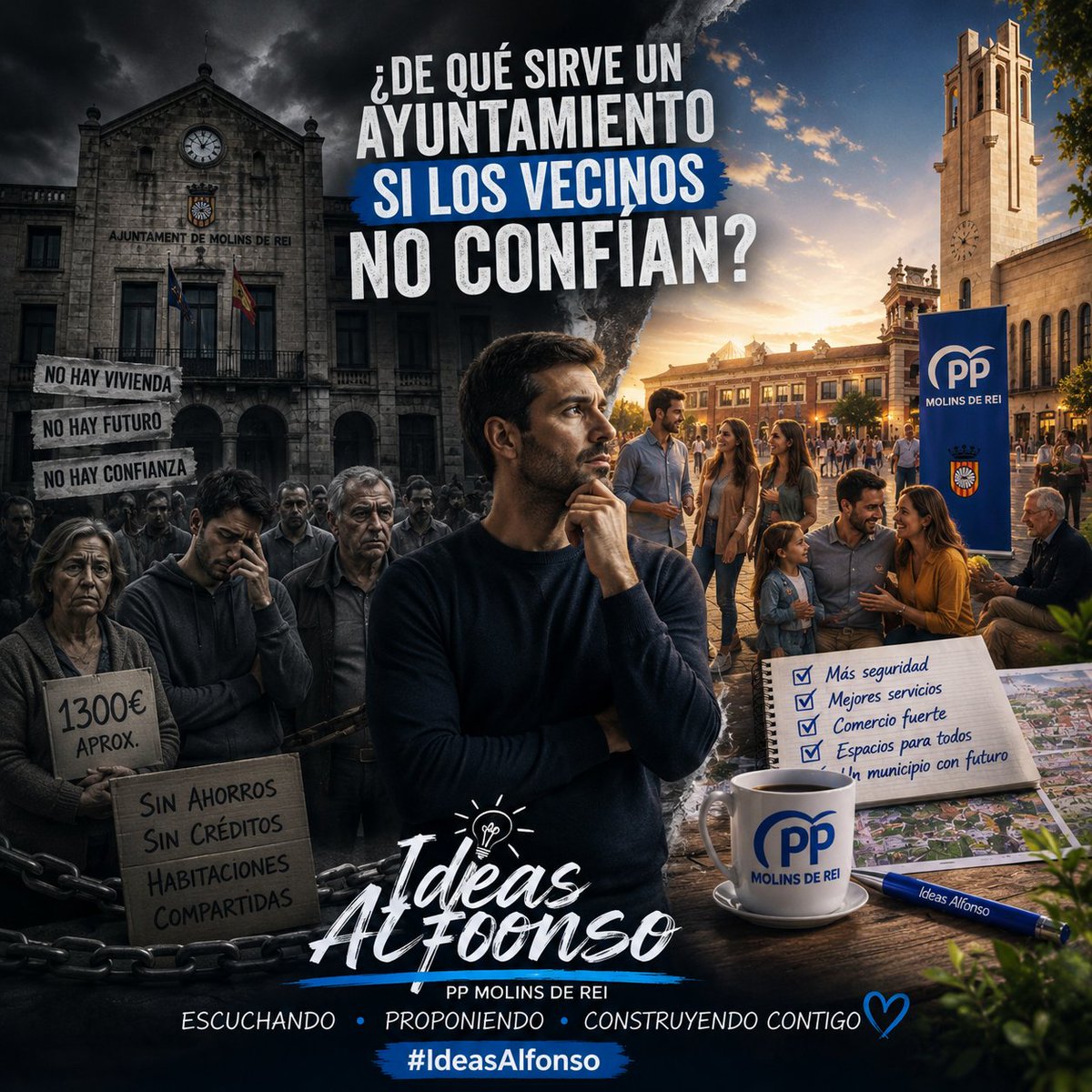 IdeasAlfonso's tweet photo. 🖐️
@PPMolinsdRei
¿Puede un municipio tener unas cuentas municipales aparentemente saneadas mientras una parte creciente de sus vecinos no puede acceder a una vivienda, no puede comprar y tiene que compartir habitación?
La economía de muchas familias 👬🧑‍🤝‍🧑🧑‍🍼estar al límite?
#📩 https://t.co/zfKE336dCT
