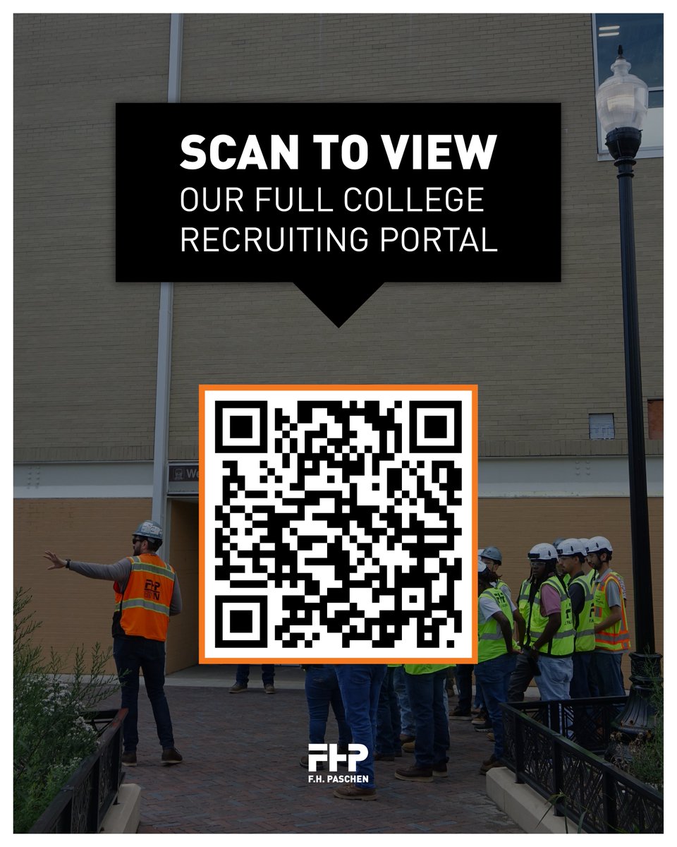 fhpaschen's tweet photo. Calling all students!
We're hitting the road for career fair season and we want to meet YOU!
Stop by our booth to learn more about F.H. Paschen, meet our team, and see what it's like to be part of the projects we're building every day! #PursueWithPaschen #BuildWithPaschen https://t.co/Alall3saaA