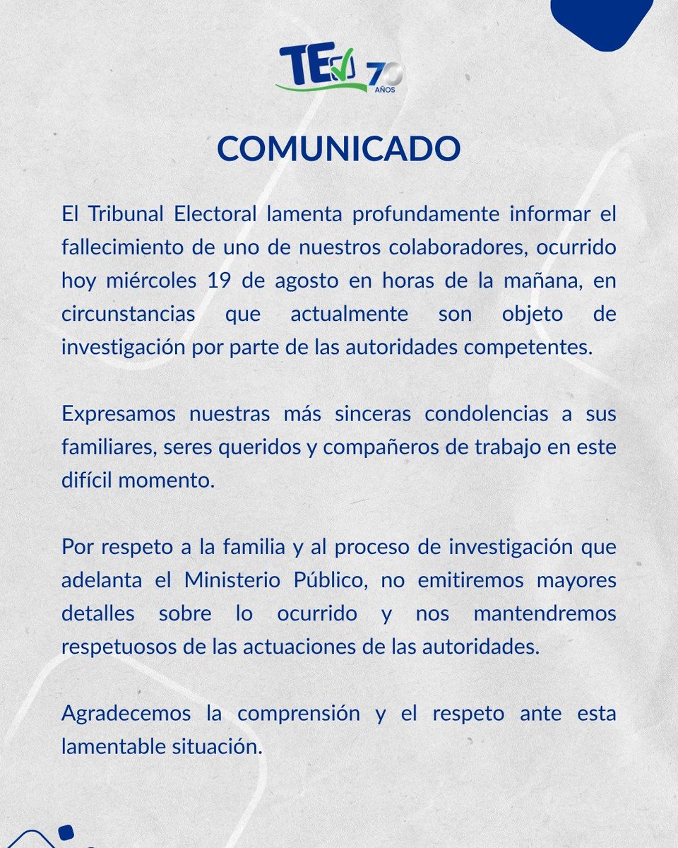 tepanama's tweet photo. ATENCIÓN: Compartimos Comunicado. https://t.co/tYqAG5aU4i