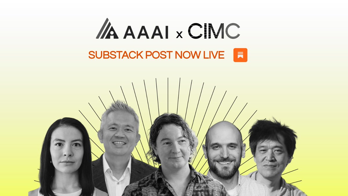 CIMCAI's tweet photo. Following our video playlist release, our new Substack breaks down the core themes, papers, and key debate points from the event, from formal frameworks and attribution to ethics and governance.

- 25 papers published in the AAAI proceedings

- Key takeaways on selfhood, mechanism, and time

- Direct access to all 11+ hours of talks

Read the full synthesis: https://t.co/AWpl3LPVI3

@kanair
@alltbl
@zah_bah
@adamsafron
@drmichaellevin
@karinanguyen
@Plinz
@AngieNormandale
@MiTiBennett
@kenmogi
@camhberg
@Lidinwise
@abazuel
@NicoleSHsing
@rgblong
@bscotrousse