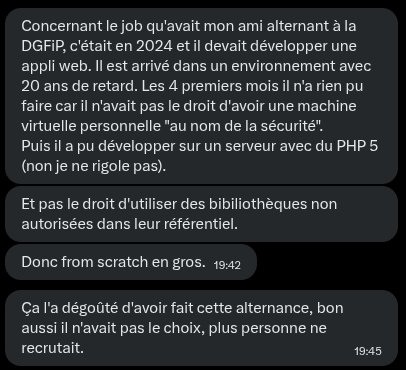 UlrichFY's tweet photo. Tranche de vie du socialistan #6

Service Nintendo Switch et risque sécuritaire de l'alternant de la DGFiP. https://t.co/nV307SxZhi