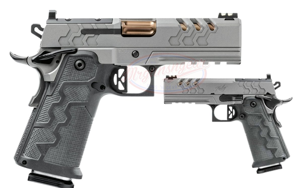 Mrgunsngear's tweet photo. Kimber optics ready 19+1 2K11 Pro  with magwell, Tag fiber optic front sight, RMR pattern optic plate, copper TiN fluted barrel &amp; match trigger for $1,749 currently here: https://t.co/NVR4hgwLMF 

Review is up on the channel - it's excellent 🇺🇸🚬

#2k11 #kimber https://t.co/4J0J1V8A2q