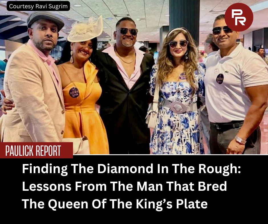paulickreport's tweet photo. Ravi Sugrim, the man that bred Plate winner Luster, proved intense pedigree study can be a great equalizer for smaller breeders trying to compete with big-money stables.

Check it out: https://t.co/g9TLr1q49v https://t.co/yVJqJ9xMpS