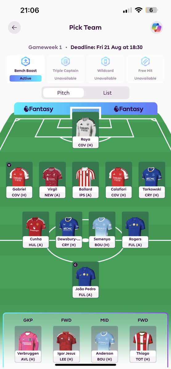 HarryJrWWFC's tweet photo. @FPLMattW Feel like I could have a few more but KDH excites me https://t.co/A1LvMaenws