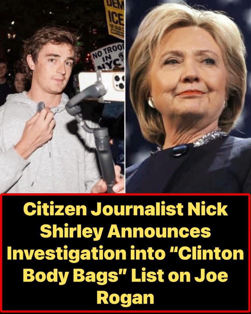 eagameover's tweet photo. 🚨🚨🚨🚨🚨🚨🚨🚨🚨🚨🚨
Clinton Body Bags: Citizen Journalist Nick Shirley Announces Investigation into “Clinton Body Bags” List on Joe Rogan.

Nick Shirley told Joe Rogan he is assembling a team of forensic experts to dig into the “Clinton Body Bags” list — more than 200 people with direct ties to the Clintons who died mysteriously, suspiciously, or unexpectedly.

Many on the list allegedly possessed evidence against the family.

Shirley says the full investigation will take time. He plans to start with the most well-known names and update the public regularly.

His first cases: Seth Rich and Vince Foster.