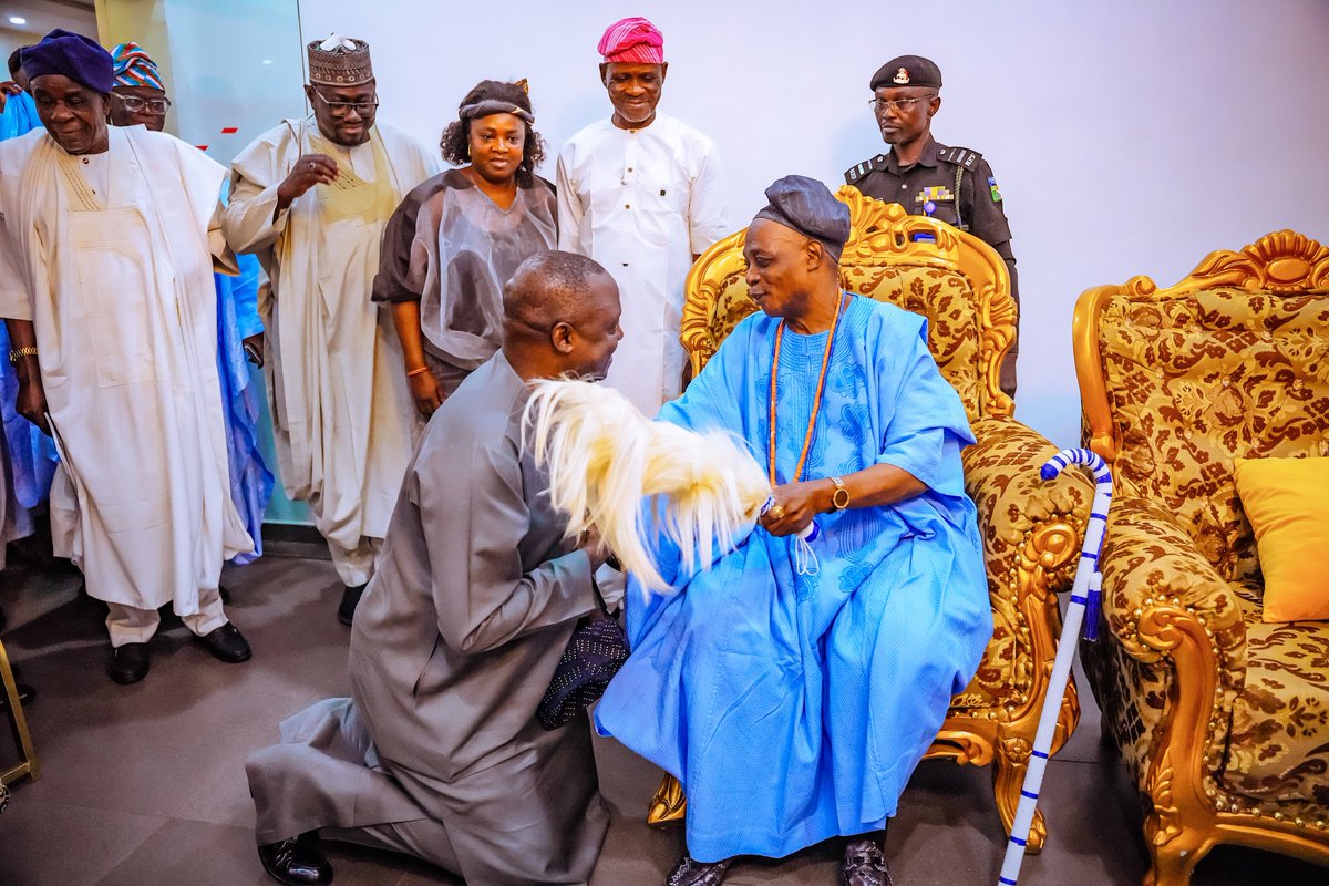 nentawe1's tweet photo. It was a profound honour to pay a courtesy visit to the Olubadan of Ibadanland, His Imperial Majesty, Oba (Dr.) Rashidi Adewolu Ladoja, CFR, in Ibadan, Oyo State.

Paying homage to such a distinguished custodian of Ibadan’s rich heritage was an opportunity to reflect on the enduring values of leadership, wisdom, culture and service. Our conversation also touched on the development of our communities and the collective responsibility to build a more peaceful, united and prosperous Nigeria.

I have immense respect for the place of our traditional institutions in the Nigerian story. Beyond preserving our history and cultural identity, our traditional rulers continue to serve as bridges between generations and important voices for peace, stability and community development.

I sincerely appreciate His Imperial Majesty for the warmth with which I was received and for the wisdom and insights shared during the visit. It was a memorable engagement, and I left deeply enriched by the experience.