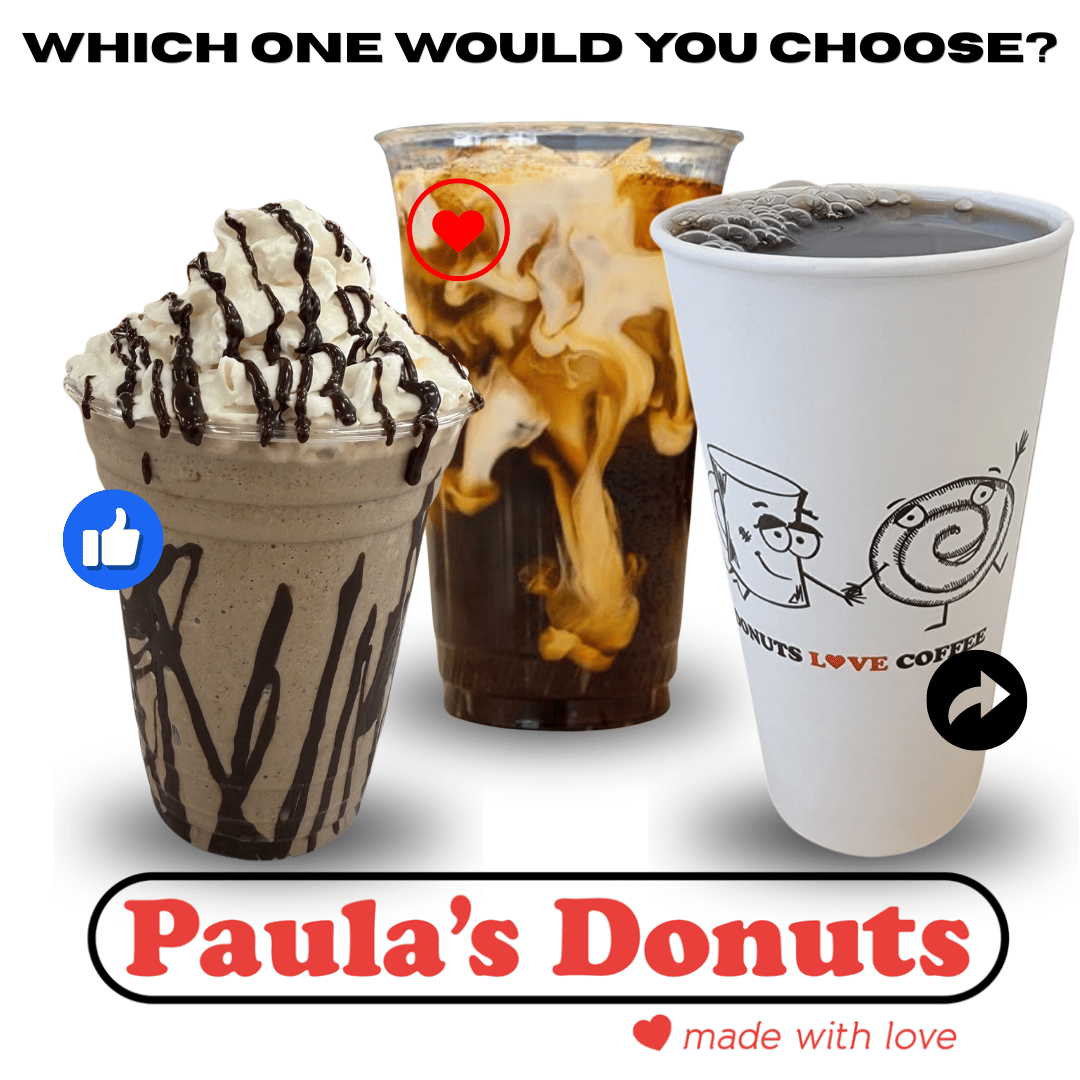 PaulasDonuts's tweet photo. ☕ TGIF: COFFEE & DONUTS! ☕
The ultimate Friday pairing is here. Buy any beverage today (hot, iced, or frozen) and score a FREE Donut! 🍩

📲 Skip the line and order online for a quick pickup: https://t.co/g5NVtQcarW

#fridayvibes #fridaymotivation #friday #BestDealInTown #donutslovecoffee #milkndonuts #coffee #hotchocolate #mintoreo #cookiesncream #frozenwhitechocolate #icedcapp #cakebatter #redvelvet #peanutstick #peanutcream #chocolatecream #peanutbutter #applecrisp #cherry #biscoff #keylime #chocolate