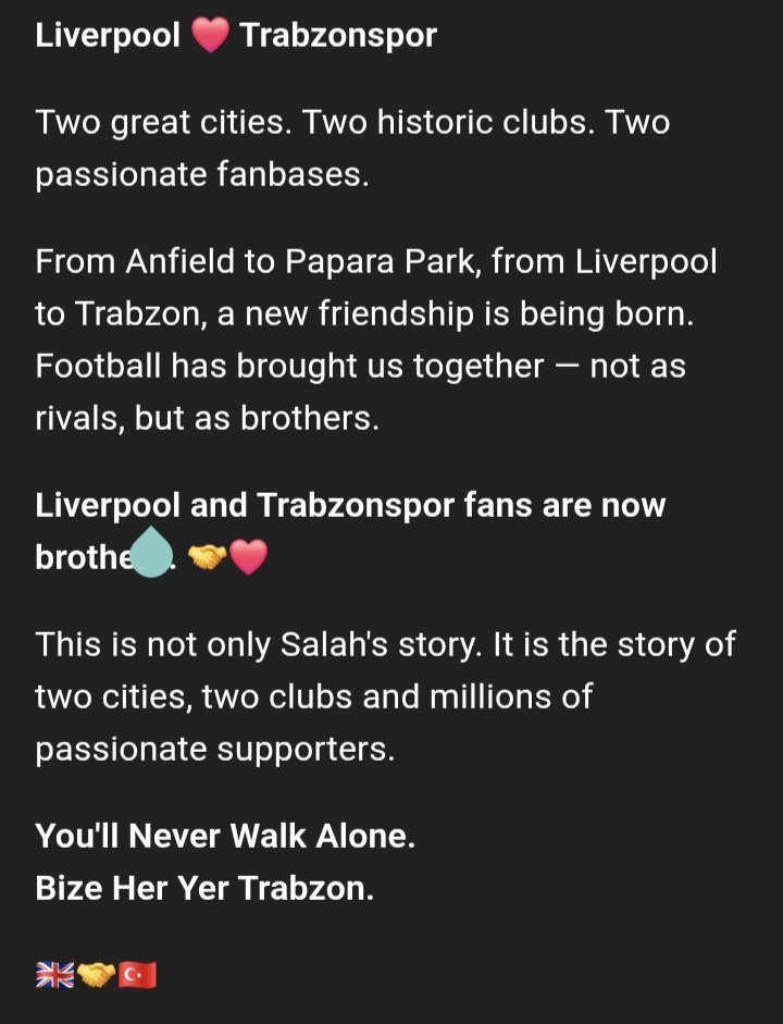 gdoganay1976's tweet photo. @TheAnfieldTalk Two Brother Cities. One Football Family.” https://t.co/L1VxpuRMjB