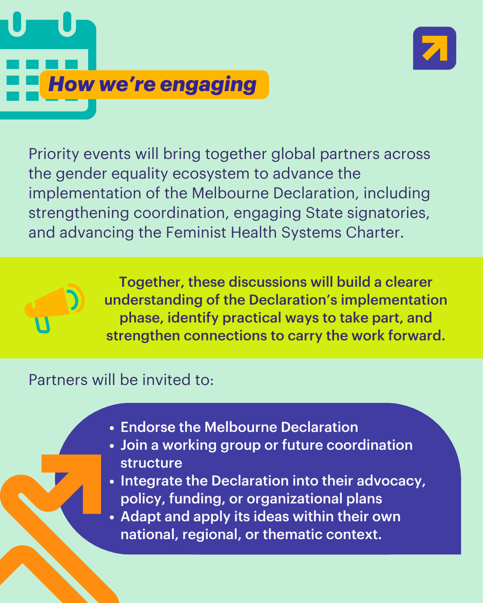 WomenDeliver's tweet photo. At #UNGA81, we’re taking the next step for the #MelbourneDeclaration: moving from shared vision to coordinated action. Follow along as we share practical ways to take part.
📌 Read the full strategy: https://t.co/OKBuV1bKqV
📌 Endorse the Declaration: https://t.co/LmO5WKq5xU https://t.co/G7zWvRYpGR