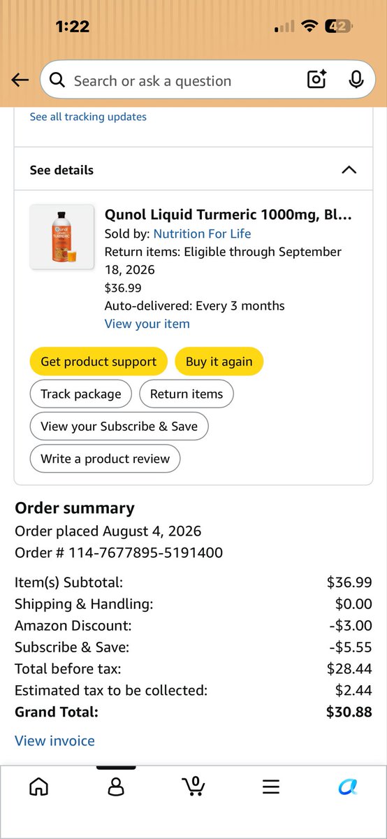 DevineAmerican's tweet photo. @AmazonHelp this used to be on a auto ship subscription I had with Amazon it was canceled, but for some reason they still sent it to me and they refuse to return it, give me an Amazon credit or credit my card back. This is the second time in five days that they’ve done this to me https://t.co/lAAGRo9FiM