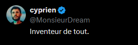 Azeriius's tweet photo. Cyprien a changé sa bio mdrr https://t.co/SKDaEmM4Yk