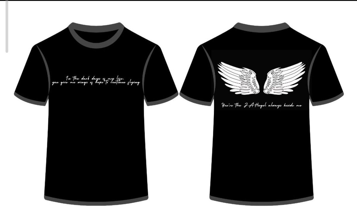 YzaPurelyATIN23's tweet photo. [Survey: INTEREST CHECK]
Please answer the survey po below
🥺👉👈

Hi po, Brodiecakes! 💚
May old shirt design ako na di ko natuloy before Justin solo pa ata ito

Back:
~"Your the JAHngel always beside me" 
🪽

Question#1
 ituloy ko po ba? 
(need ko lang kahit 10 na magpapa reserve 🥺🙏)
DM nyo ko if interest mag Pre-Order para add ko sa order form. :)

~~~~
Front: 
"In the dark days of my life you give me wings of hope to continue flying."