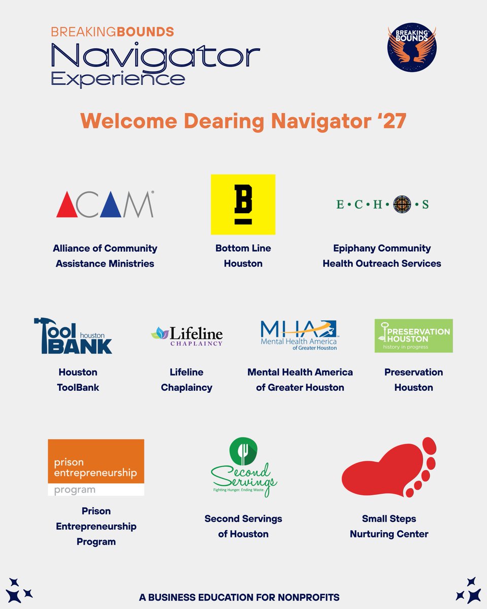 PEPtweets's tweet photo. PEP is proud to join the BreakingBounds Dearing Navigator ’27 cohort! This experience will help us strengthen our strategy and expand the impact of second chances through entrepreneurship, servant leadership and mentorship. #DearingNavigator #PEPWorks https://t.co/n4KU1ImU5Z