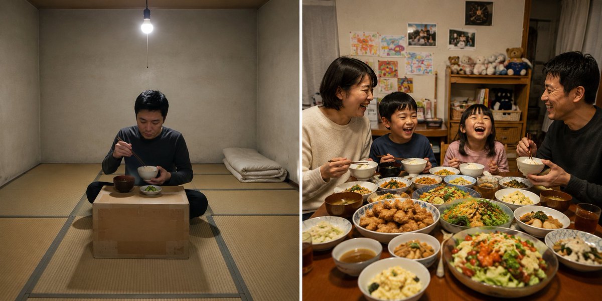 tomsan_001's tweet photo. 人生、どっちを選ぶ？

←質素な一人暮らしだが10年後に3,000万円
賑やかな家族だが10年後も貯金0→ https://t.co/Sl3f6Jcihj