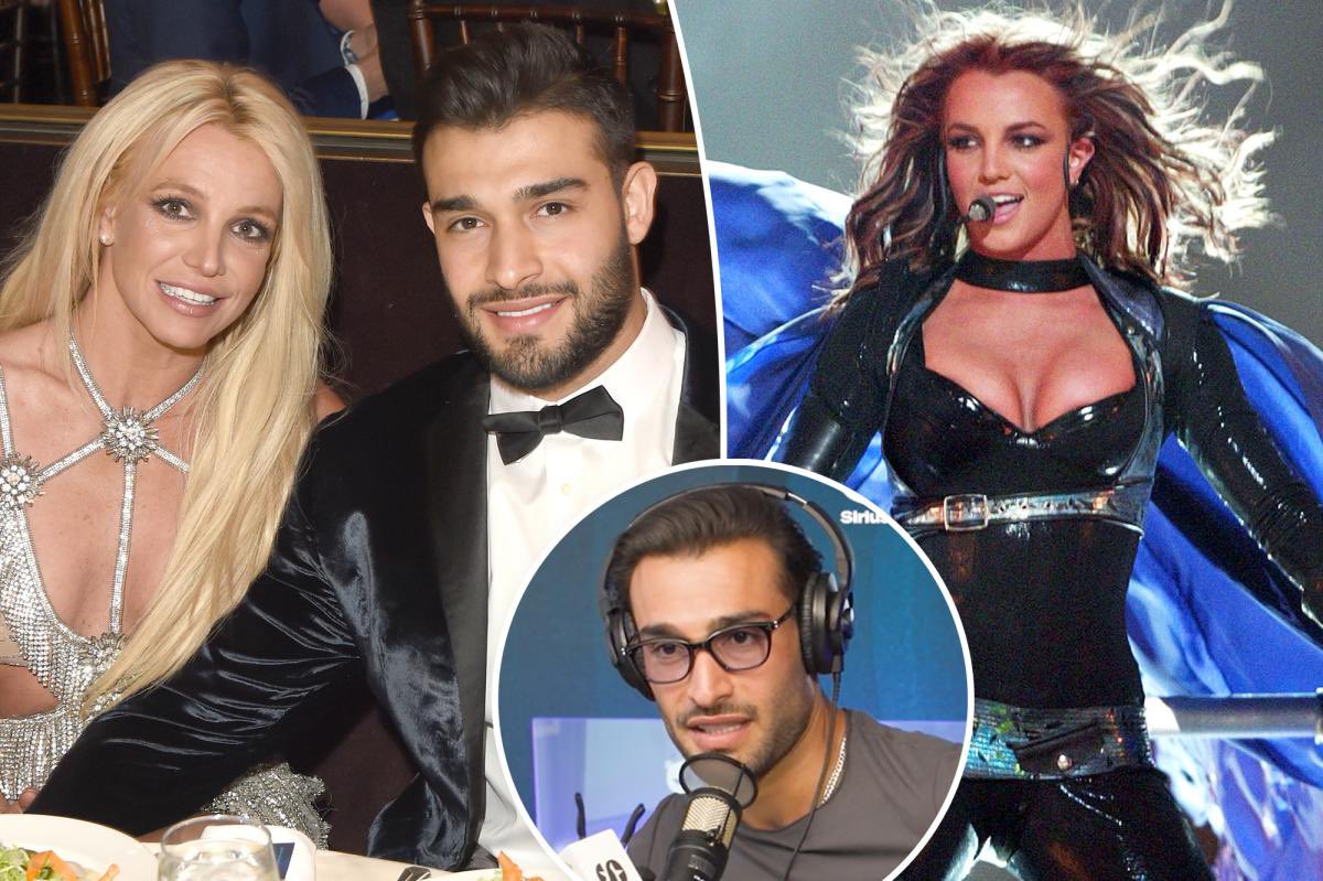 xbritneyonline's tweet photo. 🚨FALOU OS FATOS! Sam Asghari, ex-marido de Britney Spears, falou sobre o legado da cantora e destacou o nível em que ela está ao lado de Michael Jackson e Madonna, sendo a princesa do pop.

Segundo ele, Britney “criou um plano que ninguém depois dela realmente realizou”. 

Asghari ainda comentou que alguns artistas atualmente tentam seguir esse caminho, mas que “isso nunca vai acontecer”, reforçando o impacto único de Britney na cultura pop.