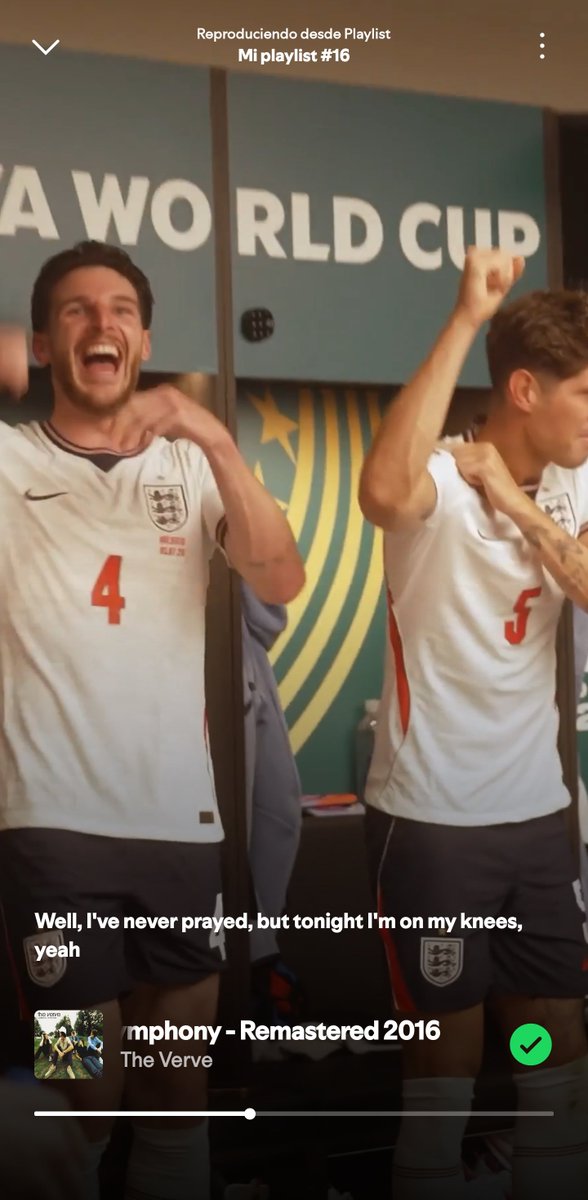nabilcfais's tweet photo. Cambiaron el video de Bitter Sweet Symphony por uno de la selección inglesa en el 2026 jajajajaja https://t.co/OMJ5uXK0FC