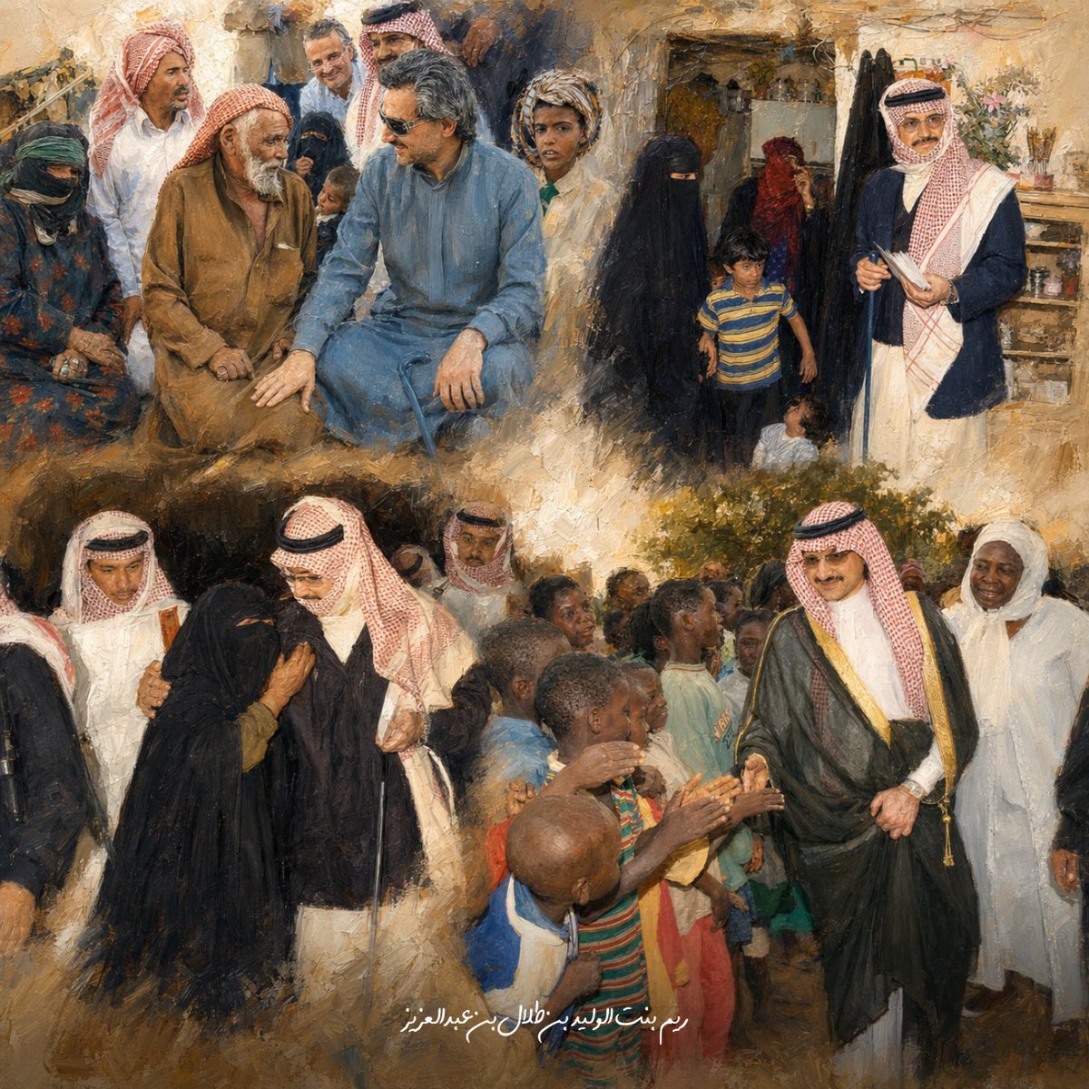 Reem_Alwaleed's tweet photo. كبرت وأنا أرى في والدي الأمير الوليد بن طلال إيمانًا بأن العمل الإنساني مسؤولية مستمرة، وأن مساعدة الإنسان لا ترتبط بمكان أو جنسية أو ظرف.

في #اليوم_العالمي_للعمل_الإنساني، أعتز بهذه القيمة التي تحولت عبر مؤسسة الوليد للإنسانية إلى عمل امتد حول العالم، وما زالت رسالته مستمرة: الإنسان أولًا..

Growing up, my father, Prince Alwaleed bin Talal, taught me that our responsibility towards others knows no borders, and that humanity must always come first.

On #WorldHumanitarianDay, I’m proud to see this belief continue through Alwaleed Philanthropies, reaching communities around the world and carrying forward a simple but enduring principle: people come first..