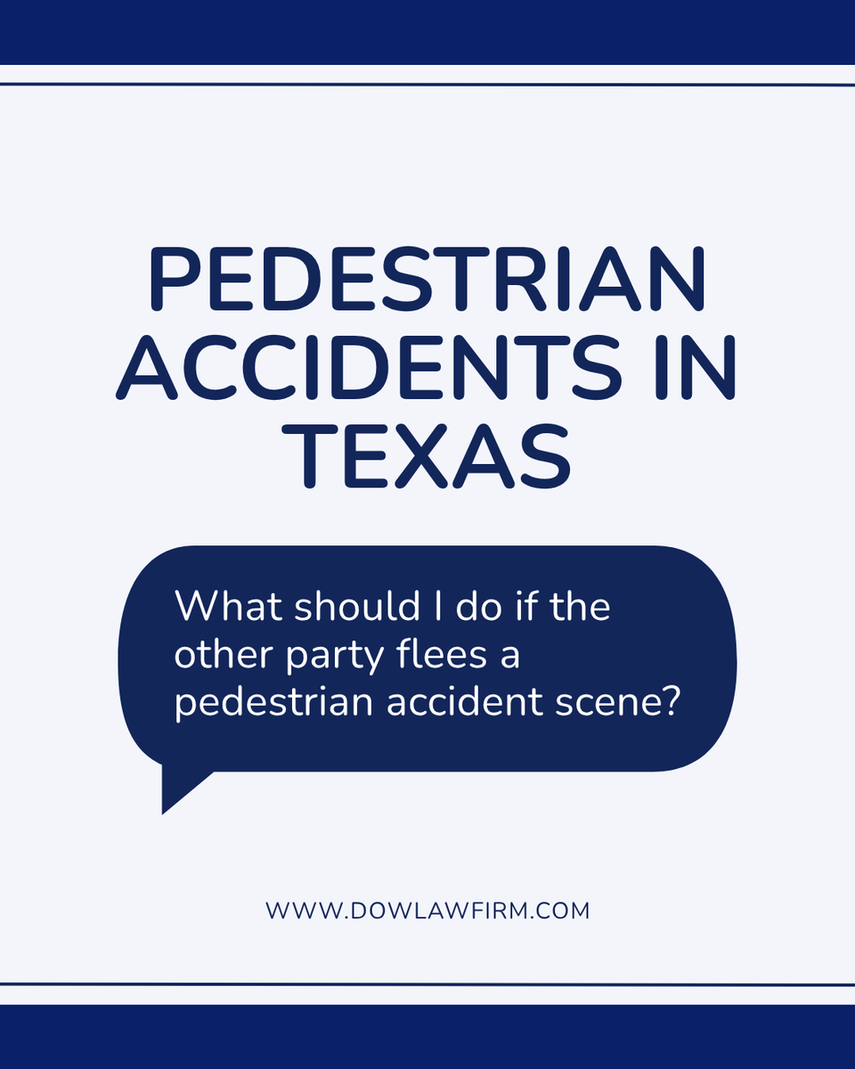 LukeDowLaw's tweet photo. Texas law allows recovery after a pedestrian accident.

In a hit-and-run, your options depend on the steps you take right after the crash. Evidence and reporting are critical.

An attorney can help protect your claim.

#InjuryLawyer #PersonalInjury https://t.co/hBKG0rRa92