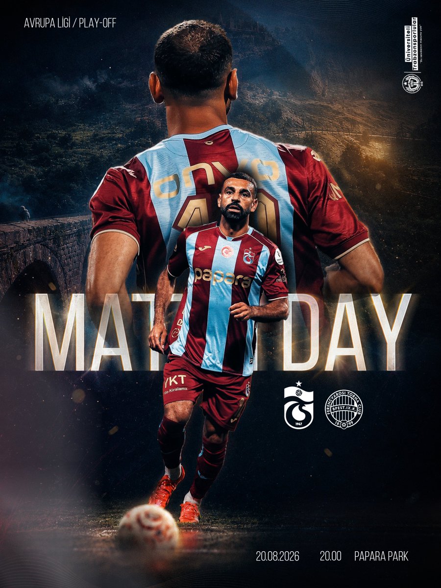 uniggresmi's tweet photo. 🔥 Bugün ❤💙
🆚 Ferencvaros
🏆 UEFA Avrupa Ligi Play-Off Turu
⏰ 20.00
🏟 Papara Park
📲 #TSvFTC https://t.co/c0xJn3EyjS