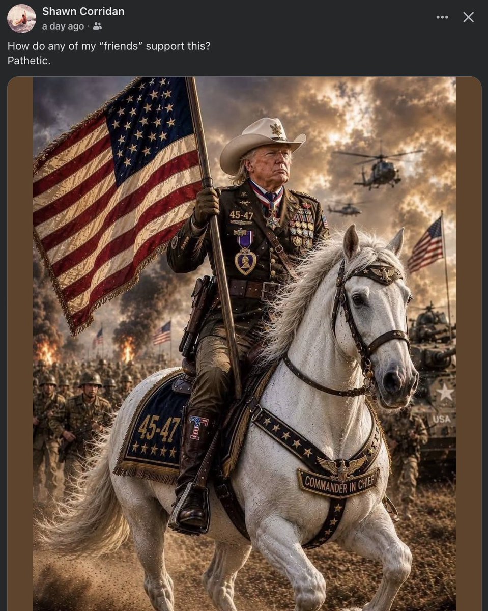 scottgoold's tweet photo. General George Armstrong Custer riding into Little Big Horn. Most Americans have no idea what I am talking about. We are retarded !!! Iran is kicking his A$$ !!! You are paying the price !!! https://t.co/cjeHZ2DL1B