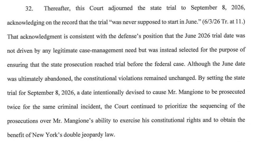 mangi0nes's tweet photo. glad his team is taking aim at carro for this. pretty insane that he just said it outright that the trial was never supposed to start in june. basically admitting he just did it to force state going first? https://t.co/Gqe2ptTVph