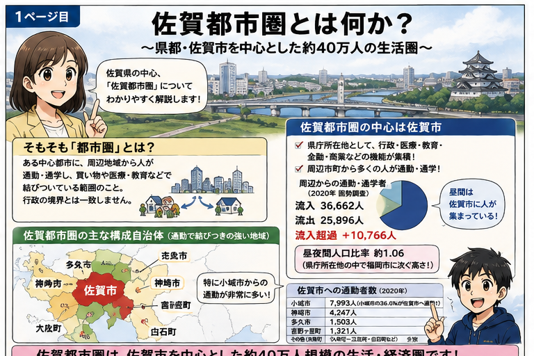 SagacityNews's tweet photo. 「佐賀都市圏」とは何か？ https://t.co/JHVhsihXQw